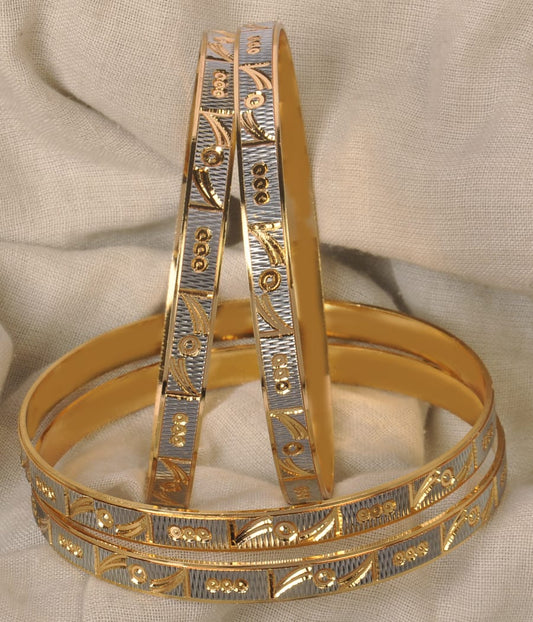 Fancy gold plated shimmering bangles for all occasions